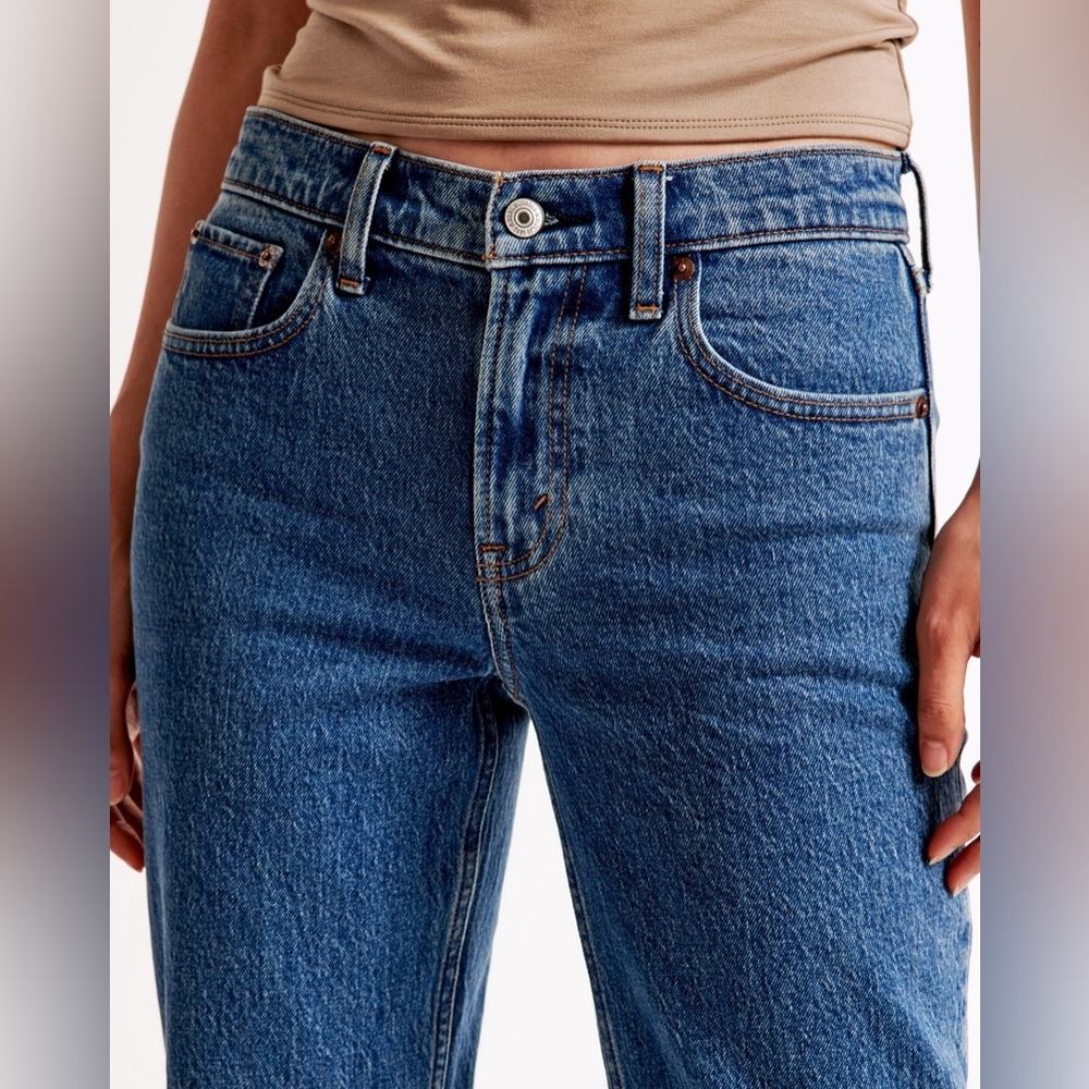 Abercrombie & Fitch Blue Straight Leg Jeans